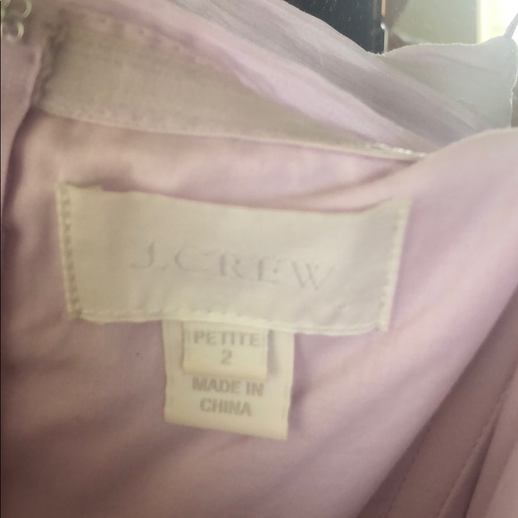 Lavender chiffon J. Crew strapless dress - Picture 4 of 4